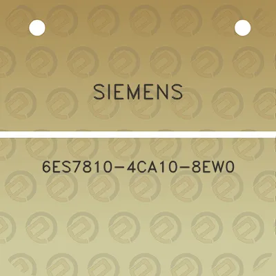 siemens-6es7810-4ca10-8ew0