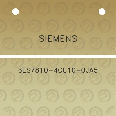 siemens-6es7810-4cc10-0ja5