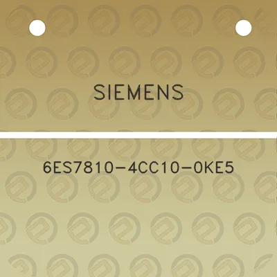 siemens-6es7810-4cc10-0ke5