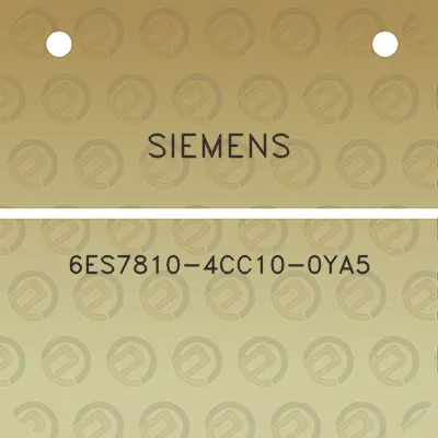 siemens-6es7810-4cc10-0ya5