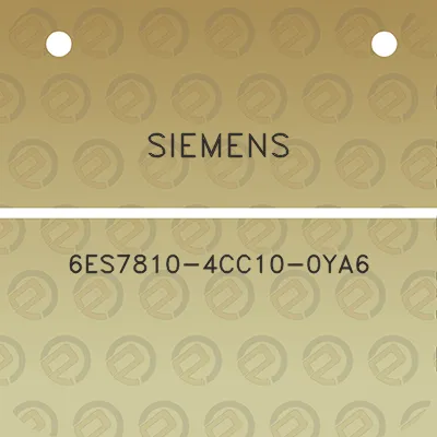 siemens-6es7810-4cc10-0ya6