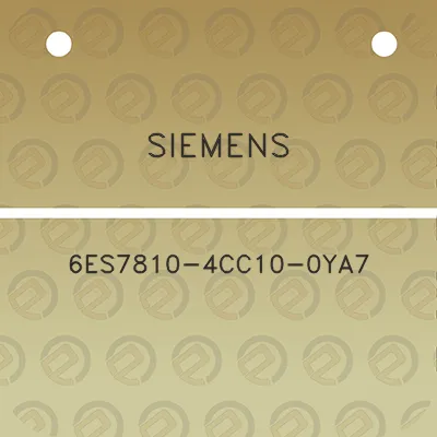 siemens-6es7810-4cc10-0ya7