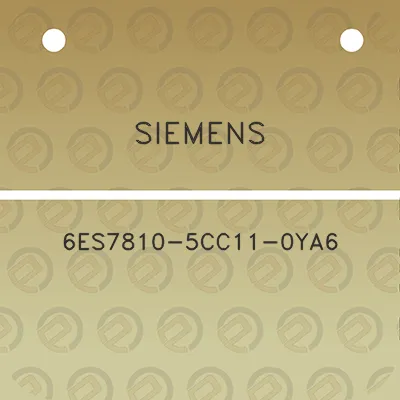 siemens-6es7810-5cc11-0ya6