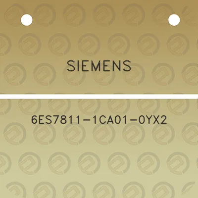 siemens-6es7811-1ca01-0yx2