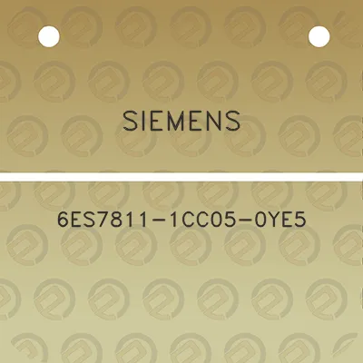 siemens-6es7811-1cc05-0ye5