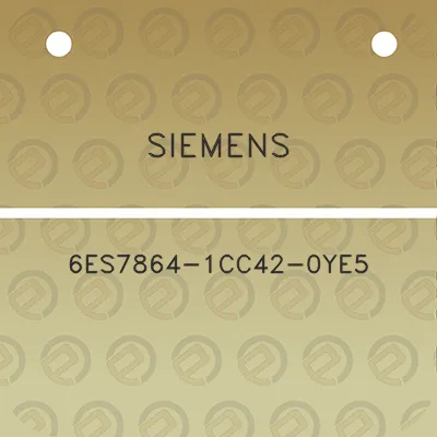 siemens-6es7864-1cc42-0ye5