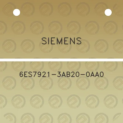 siemens-6es7921-3ab20-0aa0