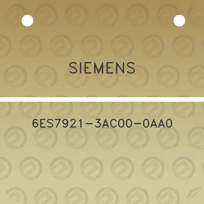 siemens-6es7921-3ac00-0aa0