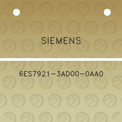 siemens-6es7921-3ad00-0aa0