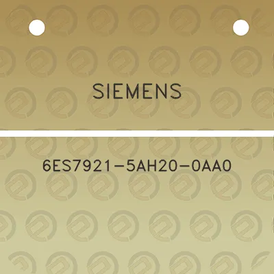 siemens-6es7921-5ah20-0aa0