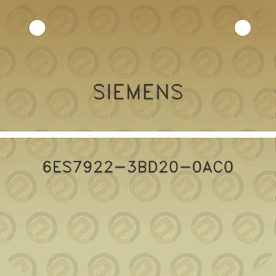 siemens-6es7922-3bd20-0ac0