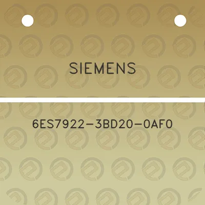 siemens-6es7922-3bd20-0af0