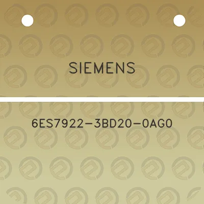 siemens-6es7922-3bd20-0ag0