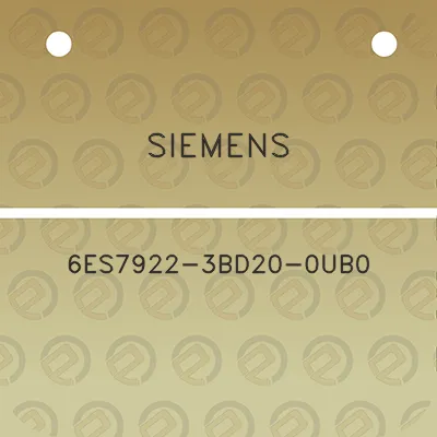 siemens-6es7922-3bd20-0ub0