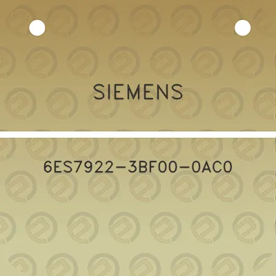 siemens-6es7922-3bf00-0ac0