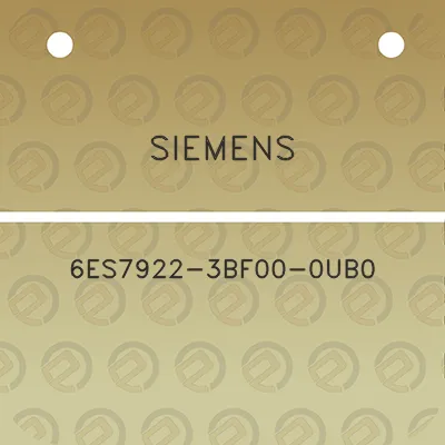 siemens-6es7922-3bf00-0ub0