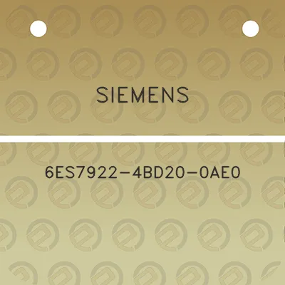 siemens-6es7922-4bd20-0ae0