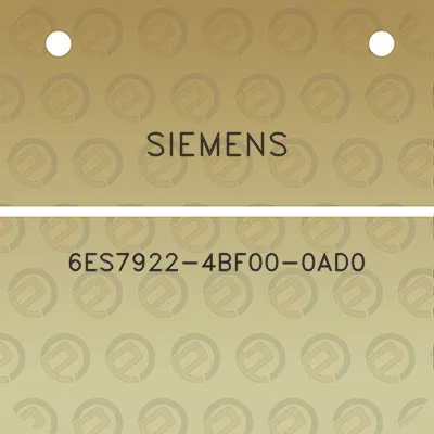 siemens-6es7922-4bf00-0ad0