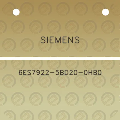 siemens-6es7922-5bd20-0hb0