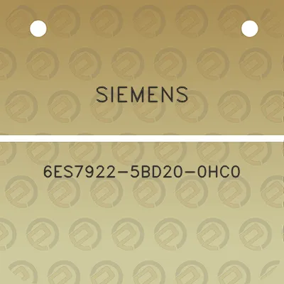 siemens-6es7922-5bd20-0hc0