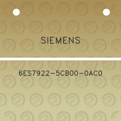 siemens-6es7922-5cb00-0ac0