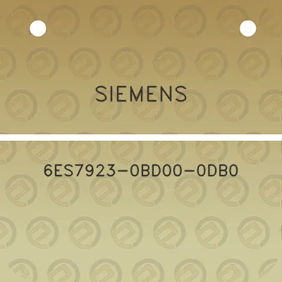 siemens-6es7923-0bd00-0db0