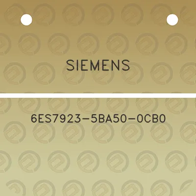 siemens-6es7923-5ba50-0cb0