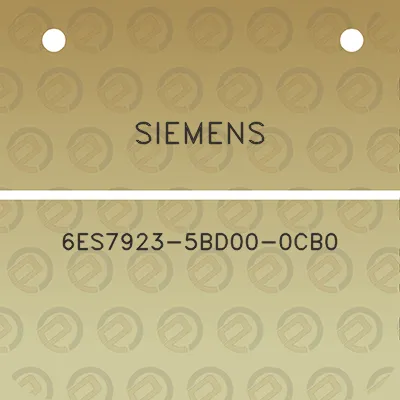 siemens-6es7923-5bd00-0cb0