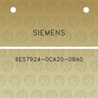 siemens-6es7924-0ca20-0ba0