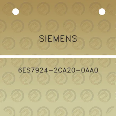 siemens-6es7924-2ca20-0aa0