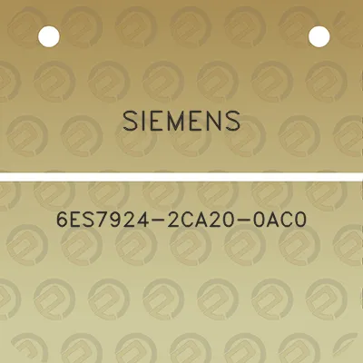 siemens-6es7924-2ca20-0ac0