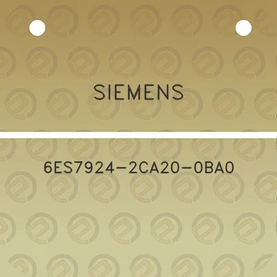 siemens-6es7924-2ca20-0ba0