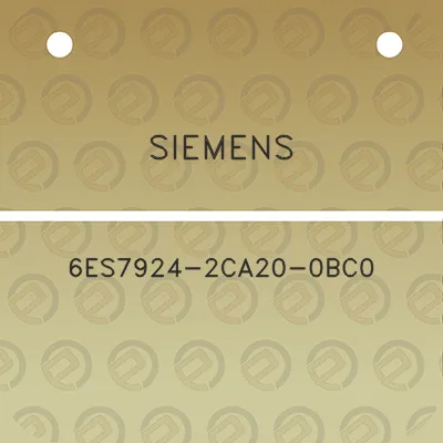 siemens-6es7924-2ca20-0bc0