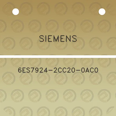 siemens-6es7924-2cc20-0ac0