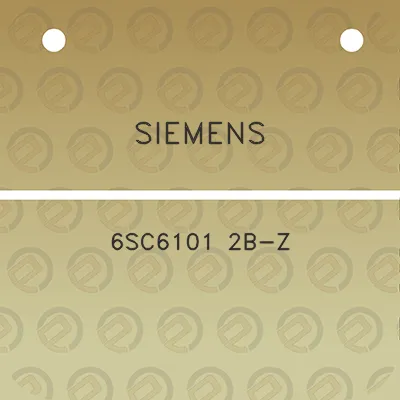 siemens-6sc6101-2b-z