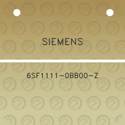 siemens-6sf1111-0bb00-z