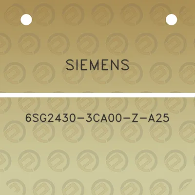 siemens-6sg2430-3ca00-z-a25