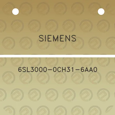 siemens-6sl3000-0ch31-6aa0