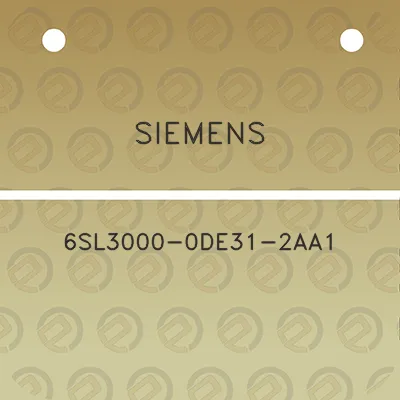 siemens-6sl3000-0de31-2aa1