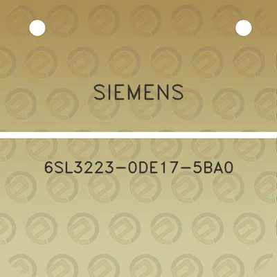 siemens-6sl3223-0de17-5ba0