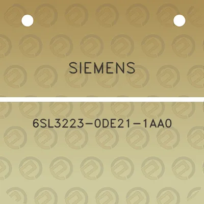 siemens-6sl3223-0de21-1aa0