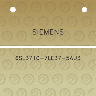 siemens-6sl3710-7le37-5au3