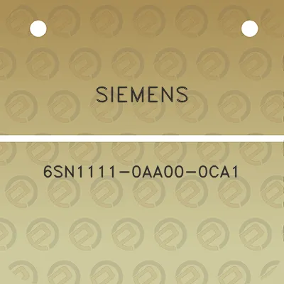 siemens-6sn1111-0aa00-0ca1