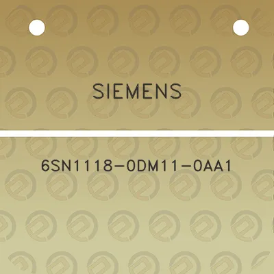 siemens-6sn1118-0dm11-0aa1