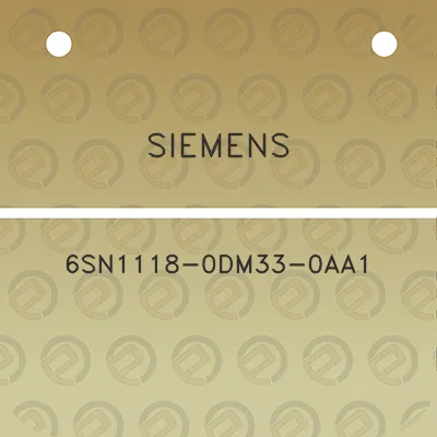 siemens-6sn1118-0dm33-0aa1