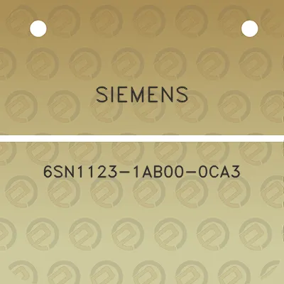 siemens-6sn1123-1ab00-0ca3