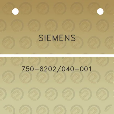 siemens-750-8202040-001