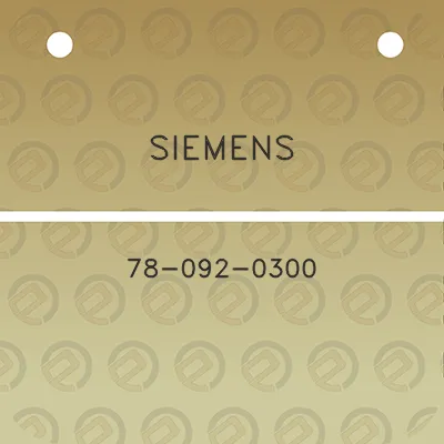 siemens-78-092-0300