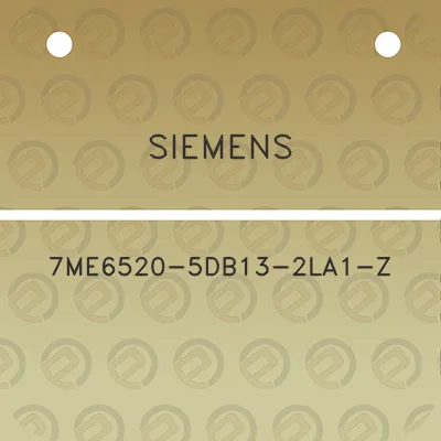 siemens-7me6520-5db13-2la1-z