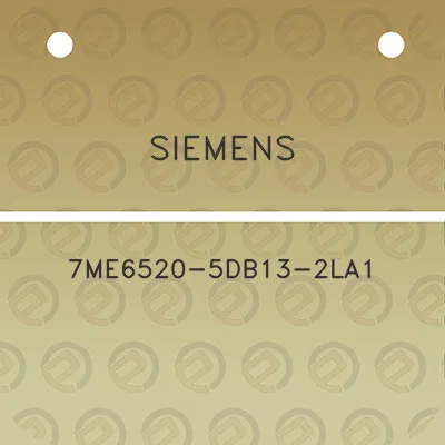 siemens-7me6520-5db13-2la1